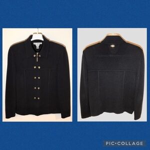 St. John Collection Santana Knit Zip Jacket